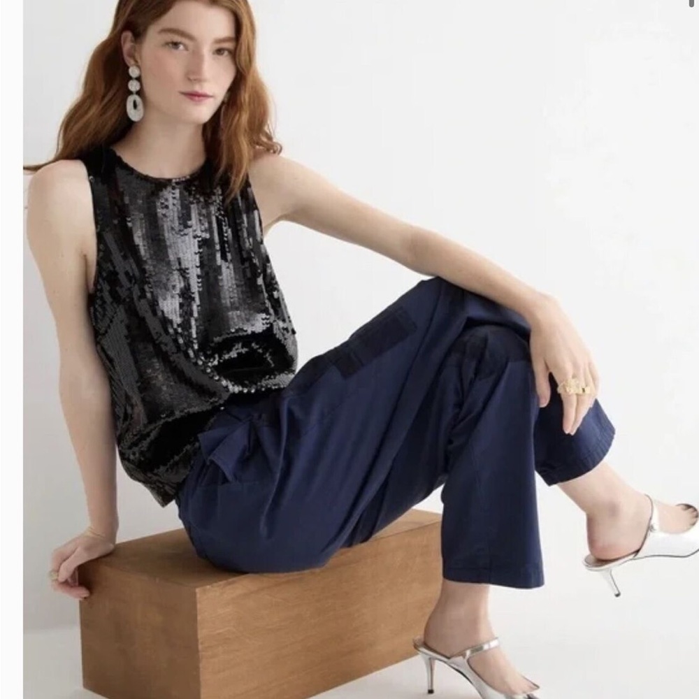 JCrew Collection Sequin shell top - Picture 3 of 5